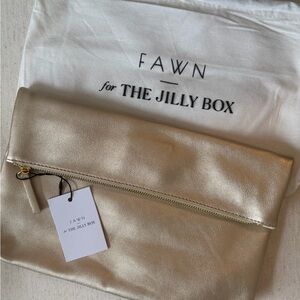 Fawn x Jillian Harris gold clutch